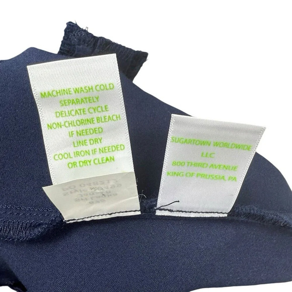 Lilly Pulitzer Joette Stretch Dinner Shorts Size 16 Midnight Navy Plus NWT *FLAW - Picture 4 of 8